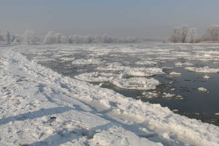 Winterwanderung an der Elbe